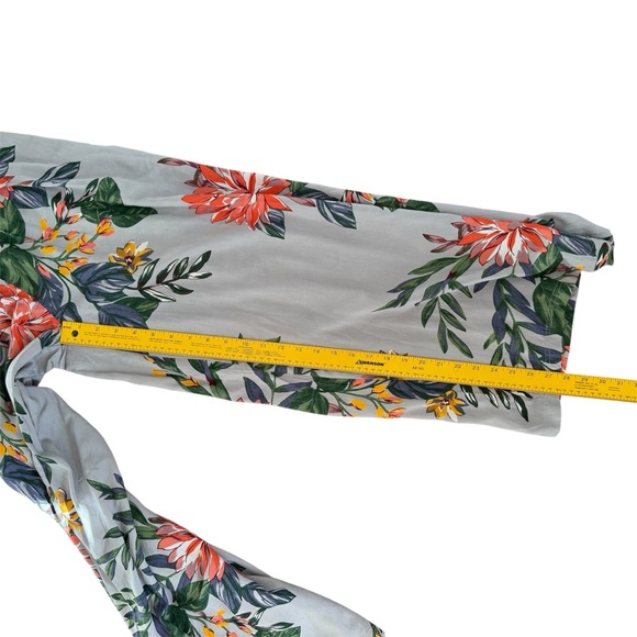 Patrons Of Peace Anthropologie Floral Palazzo Pants Women’s XS Gray Tie - Picture 11 of 11